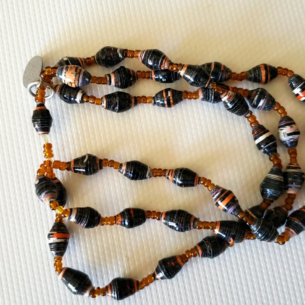 Bead For Life Paper Beaded Multi Strand Bracelet